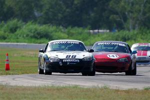 Samantha Silver's and Chris Craft's Spec Miata Mazda Miatas