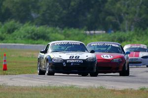 Samantha Silver's and Chris Craft's Spec Miata Mazda Miatas