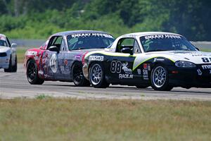 Samantha Silver's and Chris Craft's Spec Miata Mazda Miatas