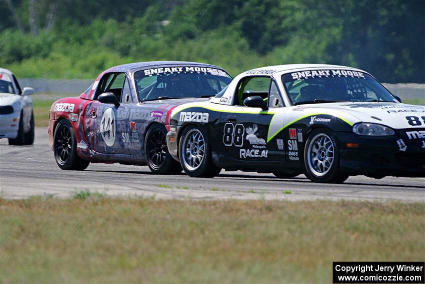 Samantha Silver's and Chris Craft's Spec Miata Mazda Miatas
