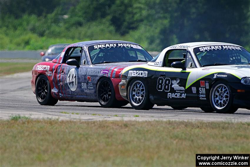Samantha Silver's and Chris Craft's Spec Miata Mazda Miatas