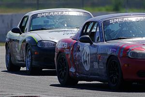 Chris Craft's and Samantha Silver's Spec Miata Mazda Miatas