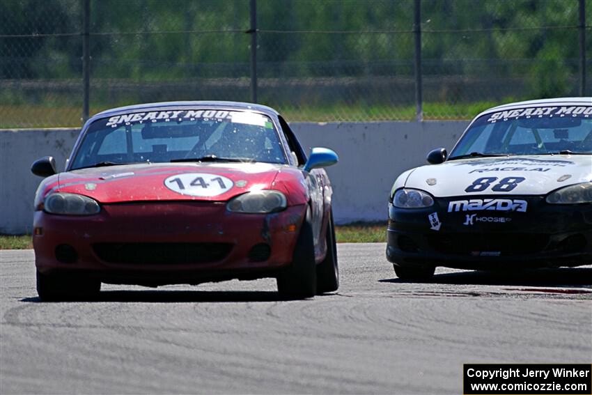 Chris Craft's and Samantha Silver's Spec Miata Mazda Miatas