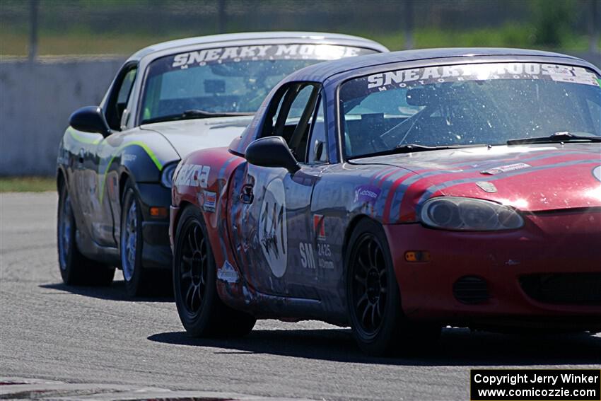 Chris Craft's and Samantha Silver's Spec Miata Mazda Miatas