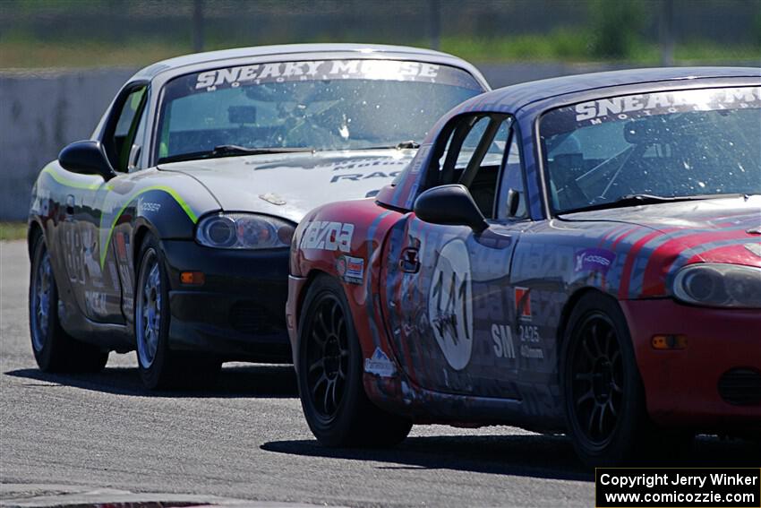 Chris Craft's and Samantha Silver's Spec Miata Mazda Miatas