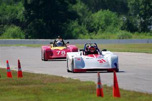Caleb Childs' and Reid Johnson's Spec Racer Ford 3s