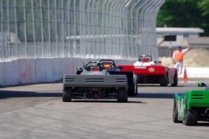 John Janssen's, Jeff Beck's, Justin Elder's and Greg Eick's Spec Racer Ford 3s