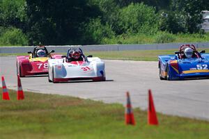 Maksim Belov's, Caleb Childs' and Reid Johnson's Spec Racer Ford 3s