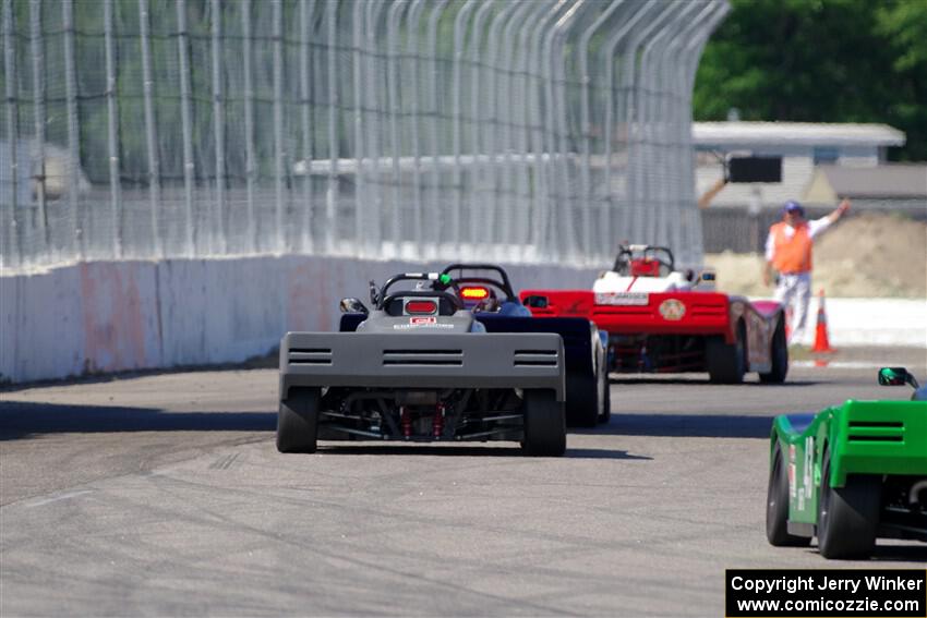 John Janssen's, Jeff Beck's, Justin Elder's and Greg Eick's Spec Racer Ford 3s