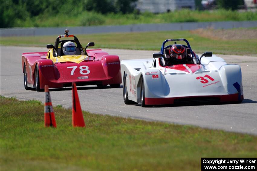 Caleb Childs' and Reid Johnson's Spec Racer Ford 3s