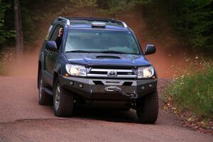A Toyota 4Runner sweeps SS2, Norway South I.