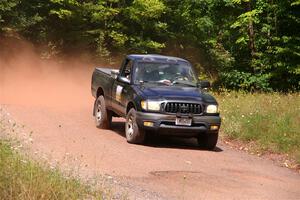 A Toyota Tacoma pickup sweeps SS2, Norway South I.