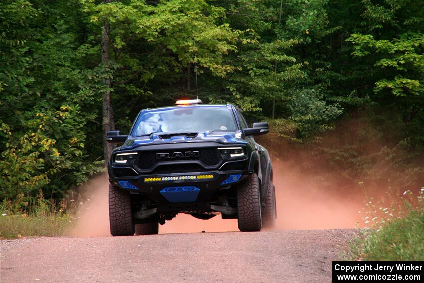 A RAM 1500 pickup sweeps SS2, Norway South I.