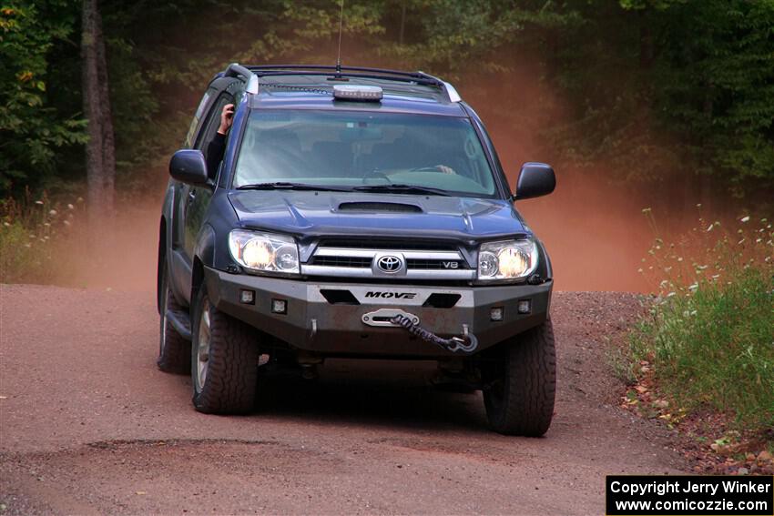 A Toyota 4Runner sweeps SS2, Norway South I.