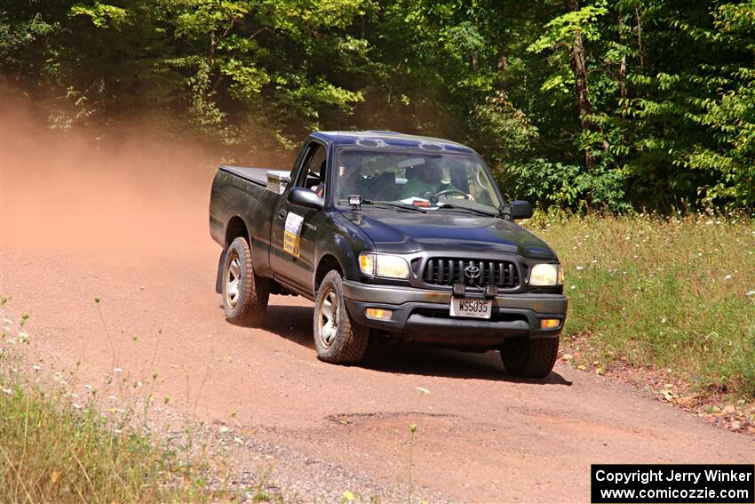 A Toyota Tacoma pickup sweeps SS2, Norway South I.