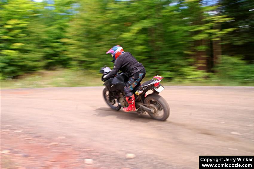 Tali Kurlantzick's Honda CRF1000L on SS3, Norway Home.