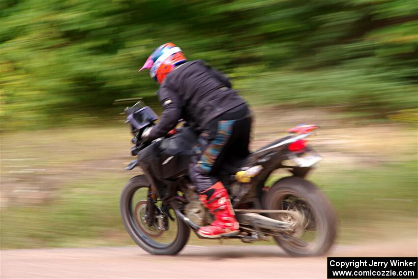 Tali Kurlantzick's Honda CRF1000L on SS3, Norway Home.