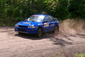 Connor Himes / Aleut Hatfield Subaru Impreza on SS3, Norway Home.