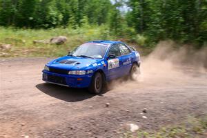 Connor Himes / Aleut Hatfield Subaru Impreza on SS3, Norway Home.