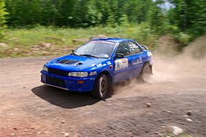 Connor Himes / Aleut Hatfield Subaru Impreza on SS3, Norway Home.
