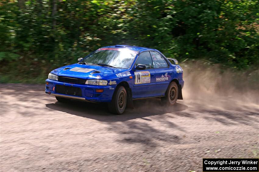 Connor Himes / Aleut Hatfield Subaru Impreza on SS3, Norway Home.