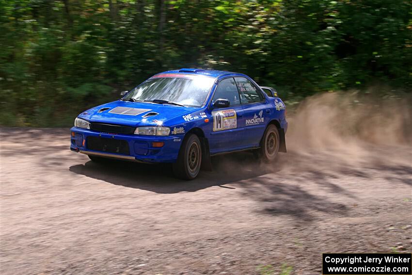Connor Himes / Aleut Hatfield Subaru Impreza on SS3, Norway Home.