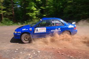 Connor Himes / Aleut Hatfield Subaru Impreza on SS3, Norway Home.