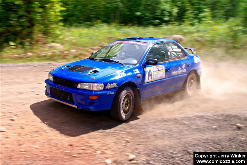 Connor Himes / Aleut Hatfield Subaru Impreza on SS3, Norway Home.