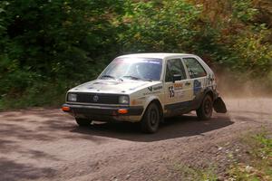 Heath Shively / Morgan Engle VW Golf on SS3, Norway Home.