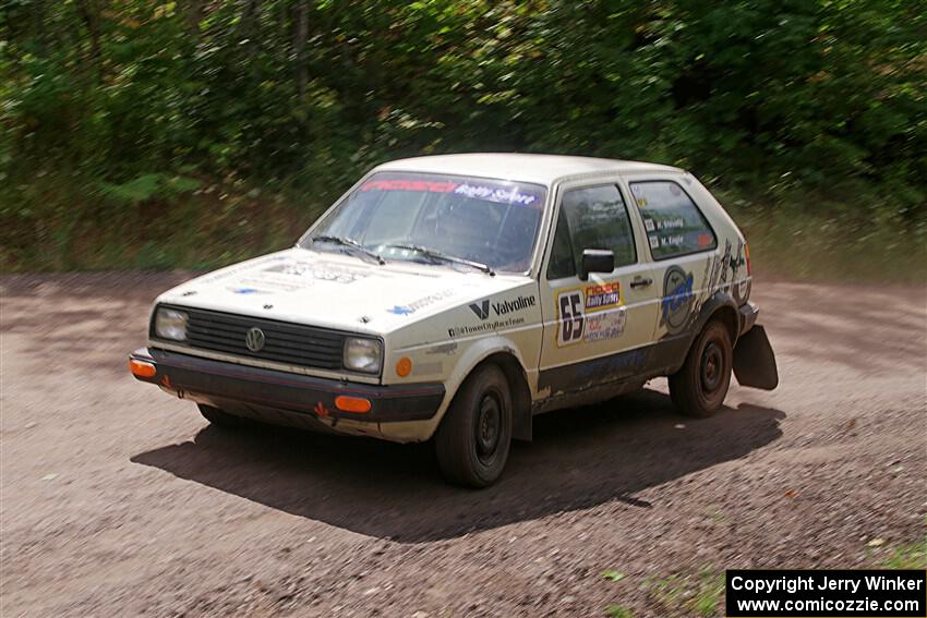 Heath Shively / Morgan Engle VW Golf on SS3, Norway Home.