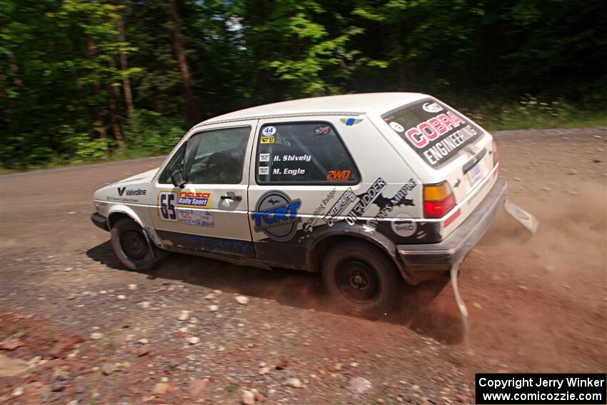 Heath Shively / Morgan Engle VW Golf on SS3, Norway Home.