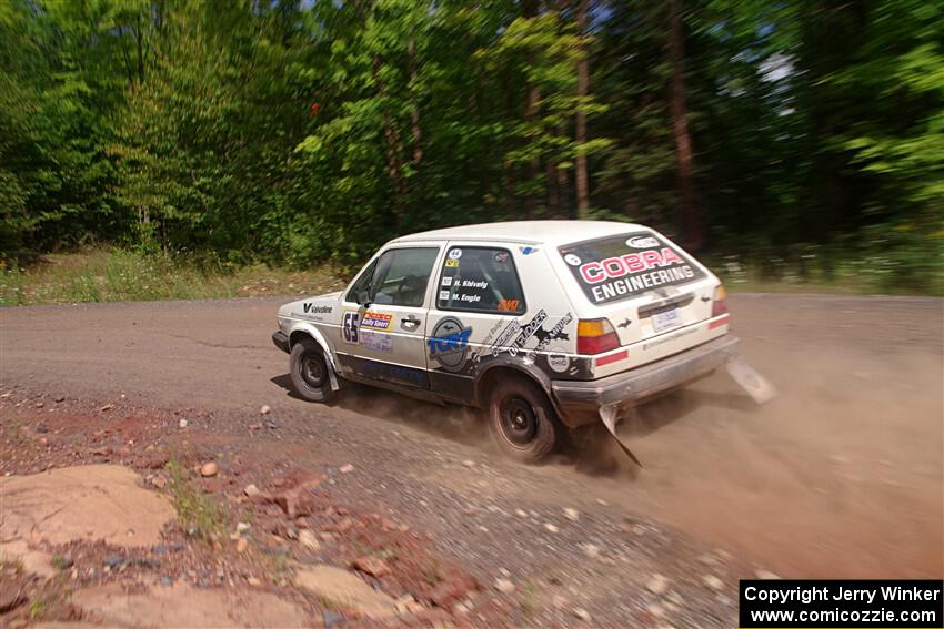 Heath Shively / Morgan Engle VW Golf on SS3, Norway Home.