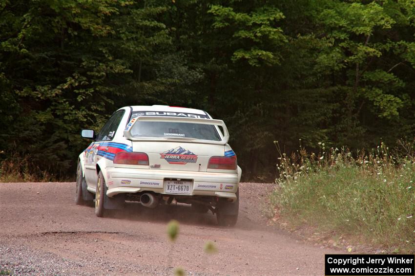 Sergio Spinelli / Danny Rice Subaru Impreza on SS3, Norway Home.