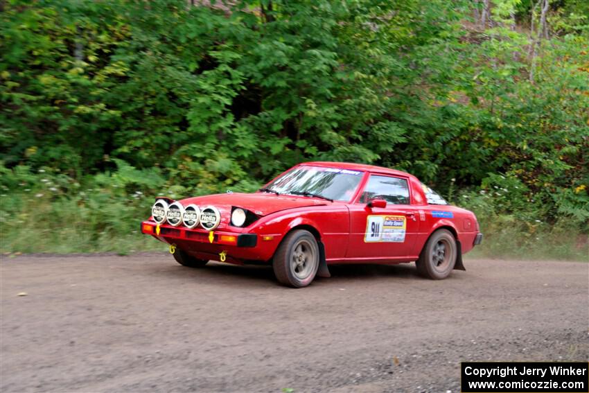 Colin Redner / Michael Claiborne Mazda RX-7 on SS3, Norway Home.