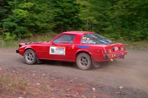 Colin Redner / Michael Claiborne Mazda RX-7 on SS3, Norway Home.