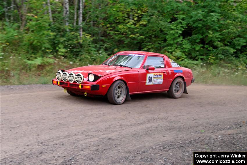 Colin Redner / Michael Claiborne Mazda RX-7 on SS3, Norway Home.