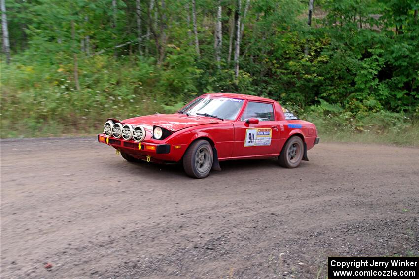 Colin Redner / Michael Claiborne Mazda RX-7 on SS3, Norway Home.
