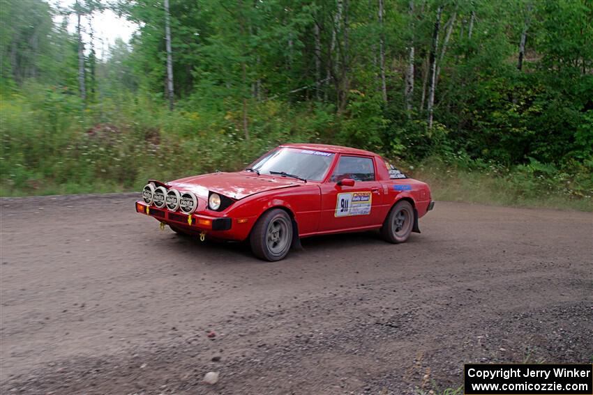 Colin Redner / Michael Claiborne Mazda RX-7 on SS3, Norway Home.