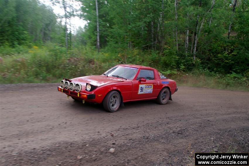Colin Redner / Michael Claiborne Mazda RX-7 on SS3, Norway Home.