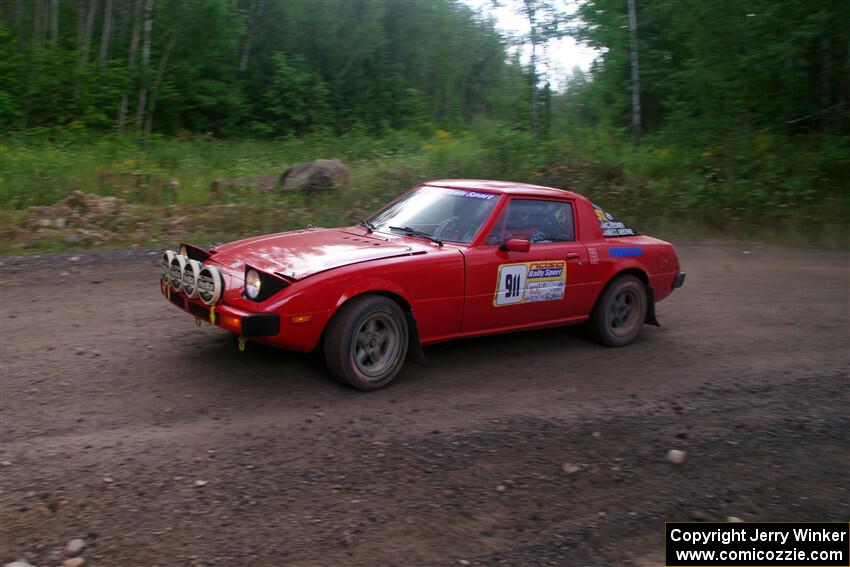 Colin Redner / Michael Claiborne Mazda RX-7 on SS3, Norway Home.