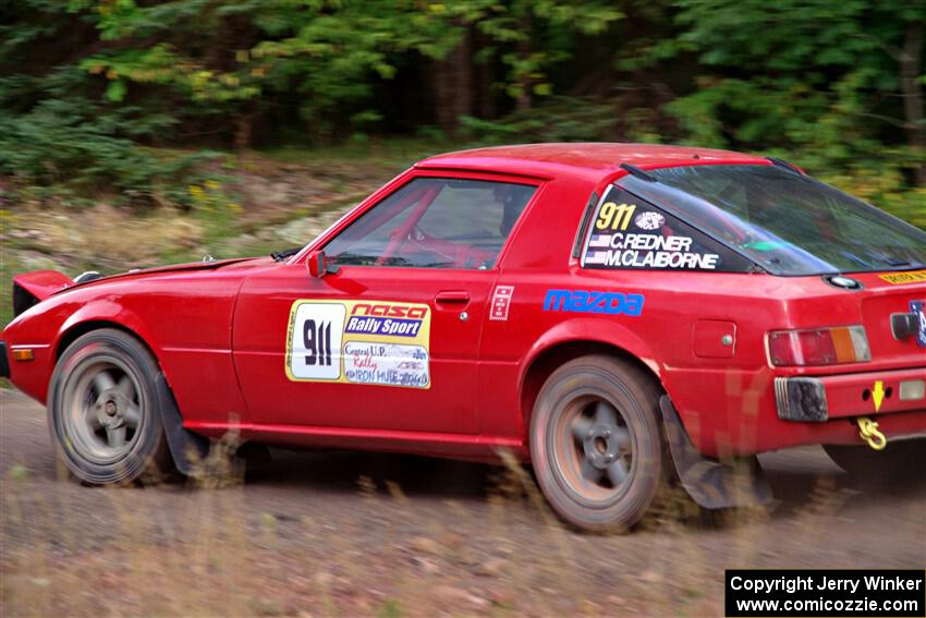 Colin Redner / Michael Claiborne Mazda RX-7 on SS3, Norway Home.