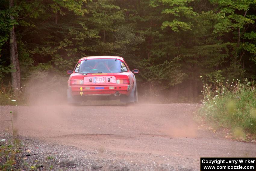 Colin Redner / Michael Claiborne Mazda RX-7 on SS3, Norway Home.