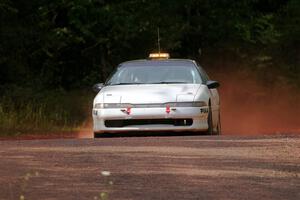 The '0' car, a Mitsubishi Eclipse GSX, on SS5, Norway South II.