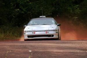 The '0' car, a Mitsubishi Eclipse GSX, on SS5, Norway South II.