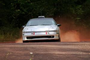 The '0' car, a Mitsubishi Eclipse GSX, on SS5, Norway South II.