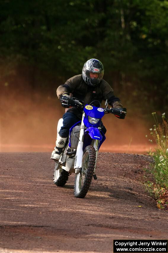 Matt Holl's Yamaha WR450 on SS5, Norway South II.