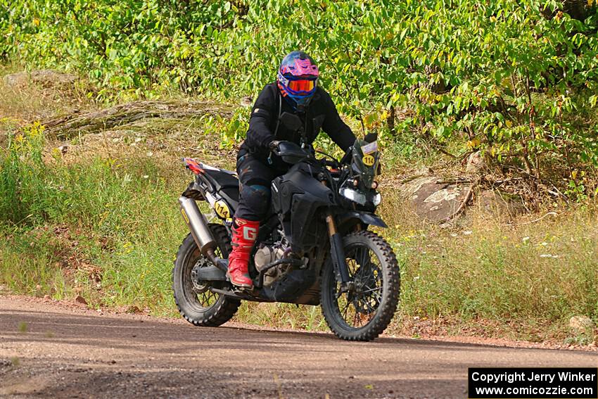 Tali Kurlantzick's Honda CRF1000L on SS5, Norway South II.
