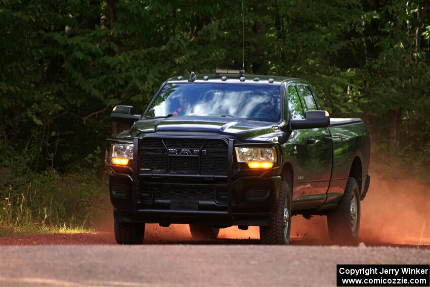 A Dodge Ram 2500 pickup sweeps SS5, Norway South II.