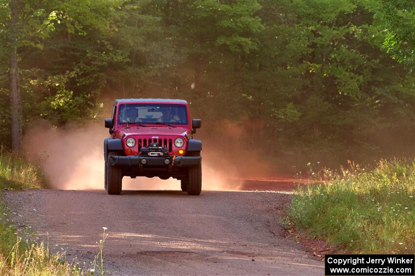 A Jeep Wrangler sweeps SS5, Norway South II.