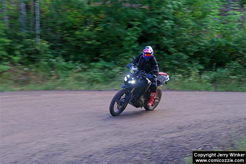 Tali Kurlantzick's Honda CRF1000L on SS6, Norway North.